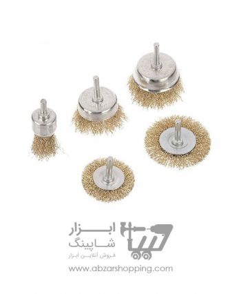 فرچه سیمی سر دریلی مدل مجموعه 5 عددی